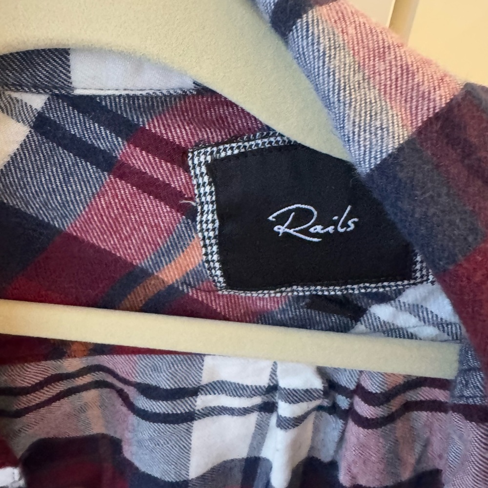 Rails Cropped Flannel - Picture 3 of 5